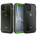 Wholesale iPhone 11 Pro Max (6.5in) Clear Dual Defense Case (Green)
